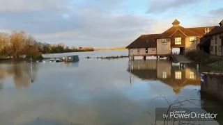 Flooded Saint Ives  , UK 10.02.2021