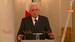 Mattarella: "Inimmaginabile che la chiave d'ingresso in Europa ce l'abbiano i trafficanti"