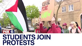 UWM Gaza protests; Shorewood students walkout | FOX6 News Milwaukee