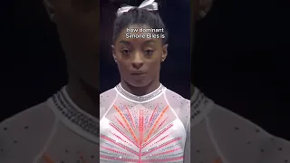 Simone is the most dominant athlete of all time 🐐#simone #simonebiles #gymnastics #gymnast#olympics