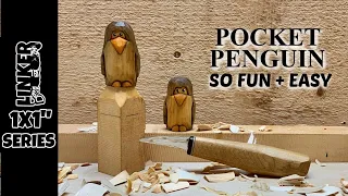 How to Carve a Super Fun and Simple Penguin - Full Woodcarving Tutorial