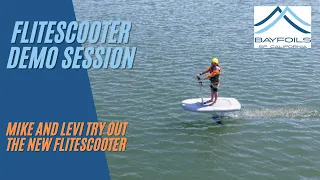 1st time On the Flitescooter by Fliteboard | Best Beginner efoil on the Market #efoil #best #demo