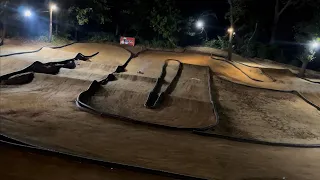 Nitro night run on my Backyard RC Track! Kyosho Inferno MP 9, Reds 521 Sport.