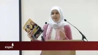 Sarah Joseph speaking at The London Muslim Centre