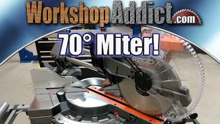 Ridgid 12" Dual Bevel Sliding Miter Saw Review  - 70 Degree Miter Capacity