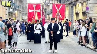 Barcelona Corpus Christi Festive Procession 2024 Spain