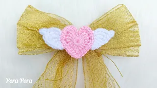 Crochet Heart With Wings Tutorial I Crochet Valentine Heart