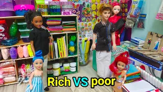 Barbie craft shop Rich vs Poor/Mini cooking Tamil