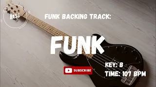 Funky Bass Backing Track Jam