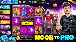 Free Fire TSG Ritik Challenged Me To Make NOOB Id PRO In 9999 Diamonds😍💎 -Garena Free Fire