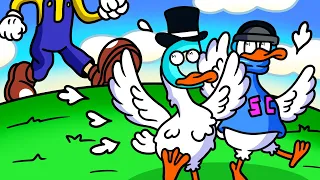 We Create Chaos and Destruction as the Dumbest Geese Ever in Untitled Goose Game Multiplayer!