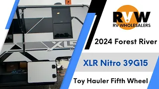 2024 XLR Nitro 39G15 Toy Hauler Fifth Wheel Flythrough