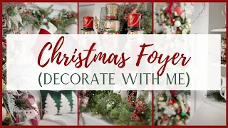 2023 CHRISTMAS ENTRYWAY || CHRISTMAS DECORATE WITH ME || HOLIDAY DECOR IDEAS || COZY CHRISTMAS