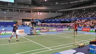 No. 1 Japan vs World No. 1 | Kenichi Tago vs Lee Chong Wei | Japan Open 2013 (MS Final) | Nice Angle