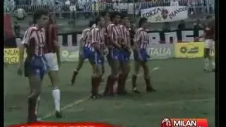 Milan - Sporting Gijon 3-0 - Coppa U.E.F.A. 1987-88 - 32imi di finale - ritorno