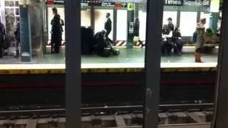 Guitarist Playing in New York City Subway Station (Times Square)