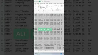 How to clean up messy data without touching the mouse. 🤯 #excel #shorts