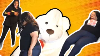 GIANT TEDDY BEAR PRANK ON MOM! *GONE WRONG*!