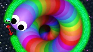 Slither.io 1 Troll Snake vs Giant Snakes Epic Slitherio Gameplay