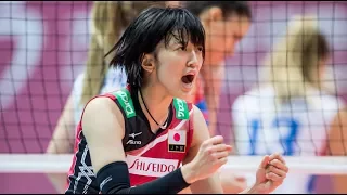 鍋谷友理枝 Yurie Nabeya Japan vs Serbia 2017 FIVB World Grand Prix| 26 pts in comeback win!