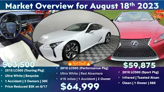 Lexus LC500 | Market Review | 8.18.2023