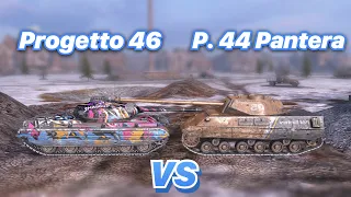 НА ЗАБИВ#80 | ПРЕМИУМ ИМБА против ПРОКАЧКИ | Progetto 46 vs P.44 Pantera | WoT Blitz | Zlobina Liza