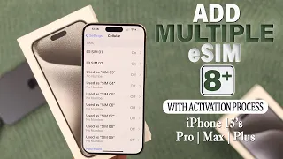 How to Add eSIM on iPhone 15 Pro Max/Plus [Store Eight+ eSIM to Activate]