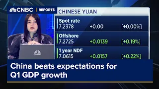 China beats expectations for Q1 GDP growth but March activity data comes in below forecasts