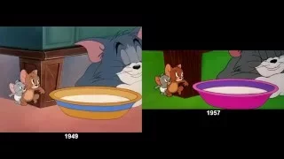 Tom and Jerry in 1949/1957 (video comparison, no audio because WBTV)