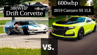 600whp Cammed 2019 Camaro SS 1LE vs 380whp C5 Z06 Corvette