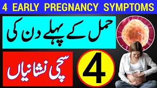 Top 4 Early Pregnancy Symptoms |4 Signs of Pregnancy |Hamal ki Nishaniyan |4 Weeks Pregnant