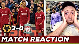 NO MORE EXCUSES! Wolves 3-0 Liverpool | Liverpool Fan Match Reaction