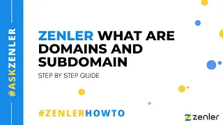 #askzenler - What is a domain and subdomain