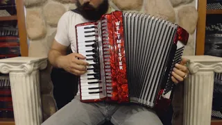 WELTOPAL96RD - Red Weltmeister Opal Piano Accordion LMM 37 96 $2499