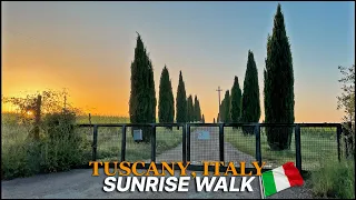 Explore Tuscany, Italy - Villa Catignano Walking Tour, morning sounds & breathtaking sunrise views