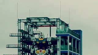 Gundam Robot in Yokohama, Japan Full Motion Test #gundam #japan #yokohama