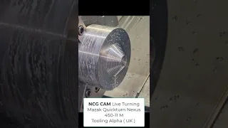 NCG CAM Live Machining - Turning - Mazak QuickTurn Nexus 450 11M at Tooling Alpha, UK