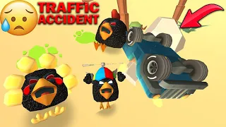 Tall Chicken Family Traffic Accident | Chicken Gun