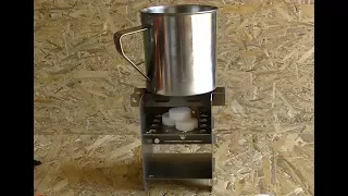 Dry fuel and mini stove_Мини печка  щепочница  и сухое горючее (тест)