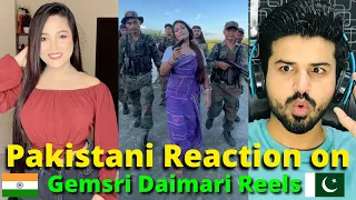 PAKISTANI Reacts to Gemsri Daimari Instagram Reels VIDEOS | Reaction Vlogger