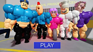 الهروب من باري ورفقاؤه العضلات 💪 - روبلوكس - Escape from Barry's muscles 💪 - Obby - Roblox