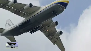 Aterrizaje del Antonov 124 en Barranquilla SKBQ pista 05