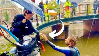 Wedding Ring Returned! Scuba Diving Amsterdam's Canals with an Underwater Metal Detector