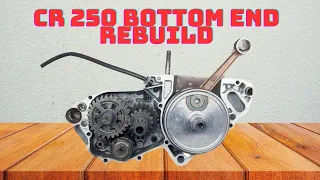 Honda CR250 - Bottom end rebuild step by step - Watch and learn!