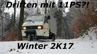 DRIFTEN MIT 11 PS?! || Ape TM || Winter 2K17 || Let´s Drift ||