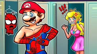 Mario But Spider-Man?! Mario Sad Origin Story...Animation Super Mario Bros