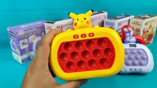 ♡ Satisfying Fast Jumbo PIKACHU cute character POPIT PUSH GAME toys unboxing ASMR Videos