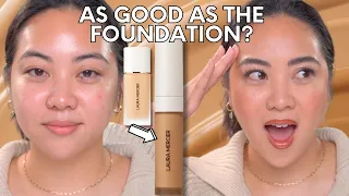 REVIEW & WEAR TEST - LAURA MERCIER REAL FLAWLESS WEIGHTLESS PERFECTING SERUM CONCEALER | OILY SKIN