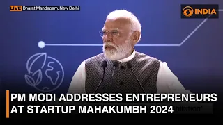 PM Modi addresses entrepreneurs at Startup Mahakumbh 2024