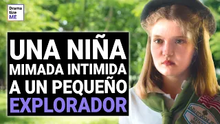 NIÑA MIMADA intimida a pequeña exploradora, pero el KARMA no es ciego | @DramatizeMeEspanol​